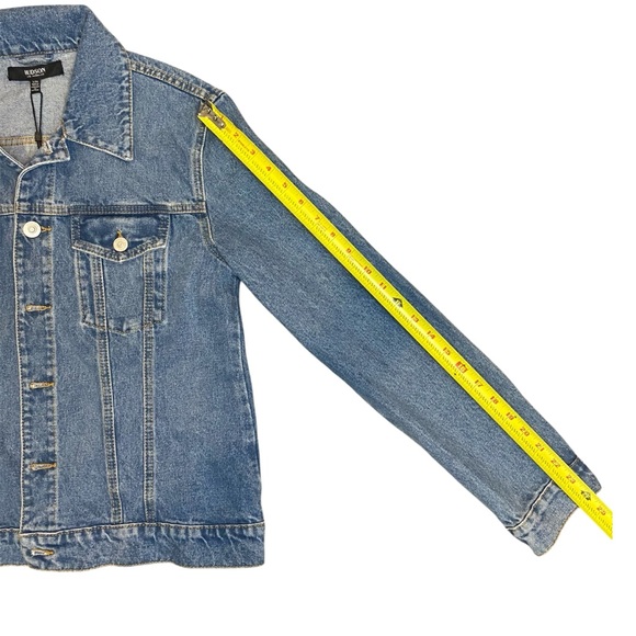 NWT Hudson Denim Long Sleeve Button Down Trucker Jacket L/XL - Picture 13 of 15